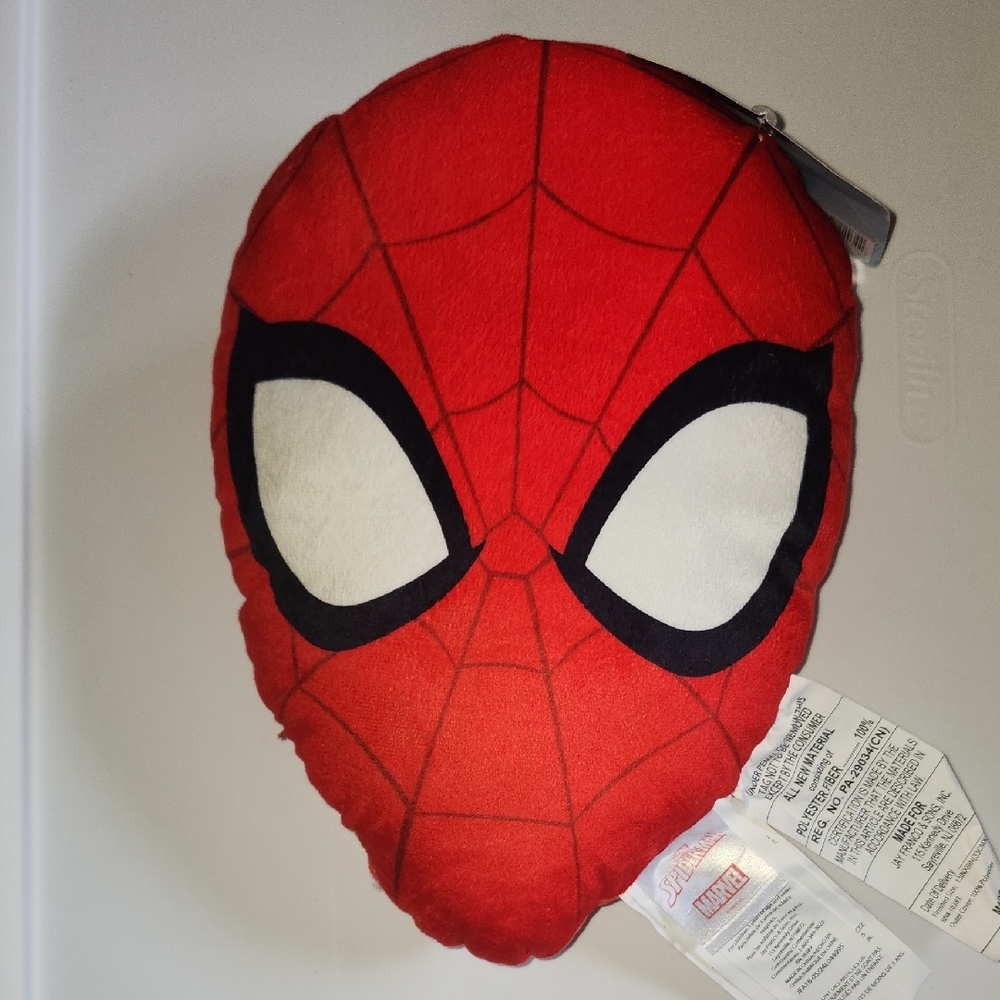 Marvel Spider-Man Red and Black Plush Pillow
